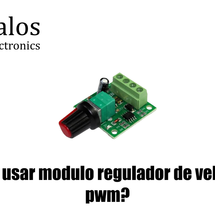 ¿Como usar modulo regulador de velocidad pwm?