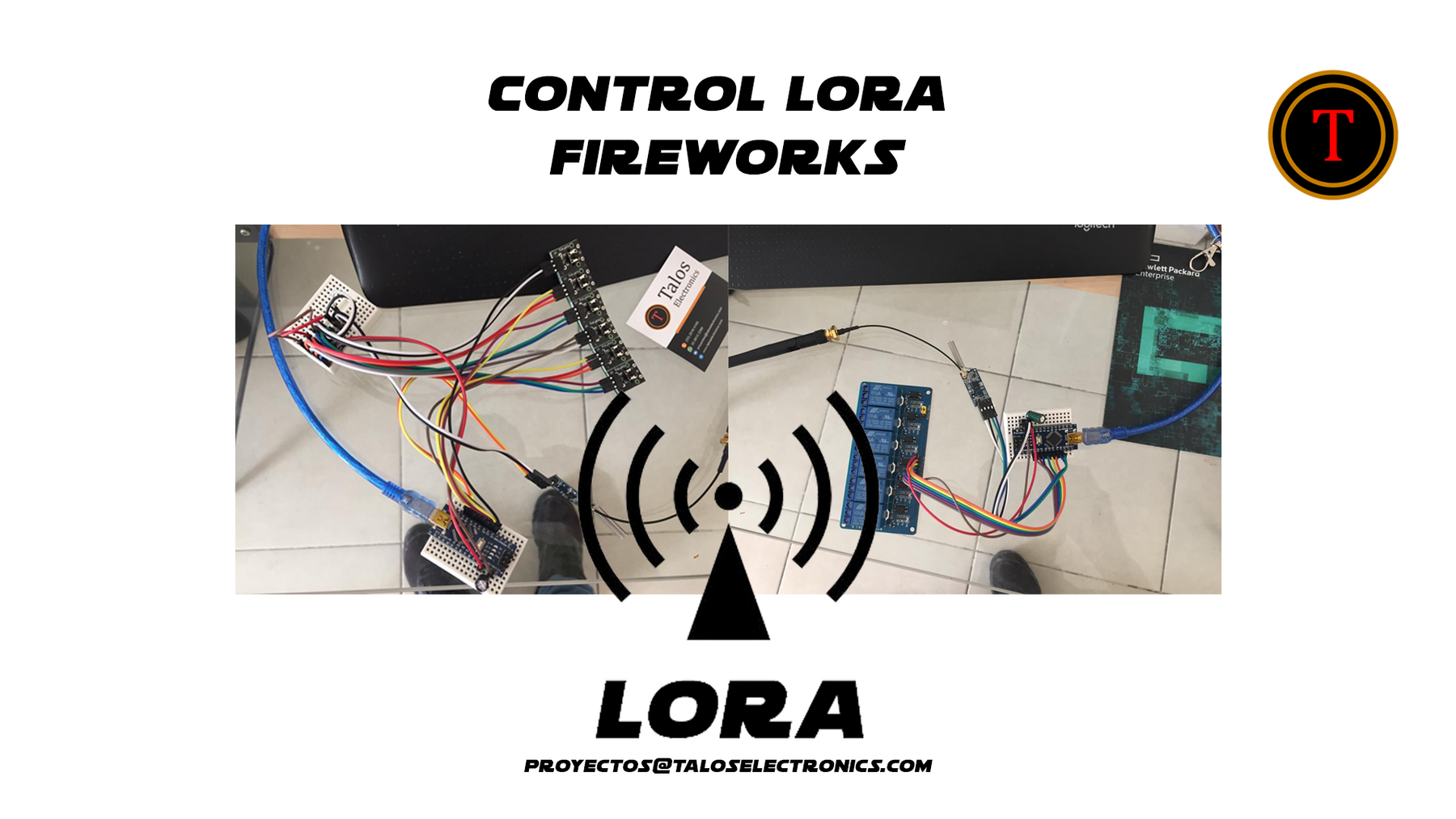 Control LoRa para fuegos artificiales