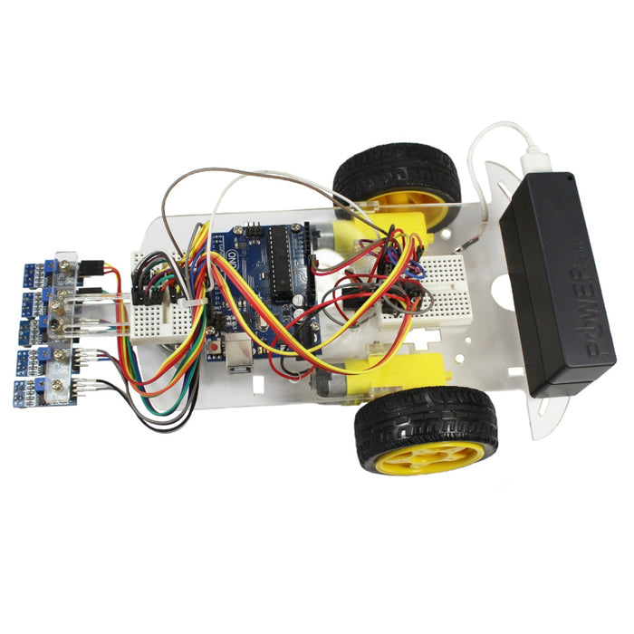 Kit robot seguidor de línea para Arduino