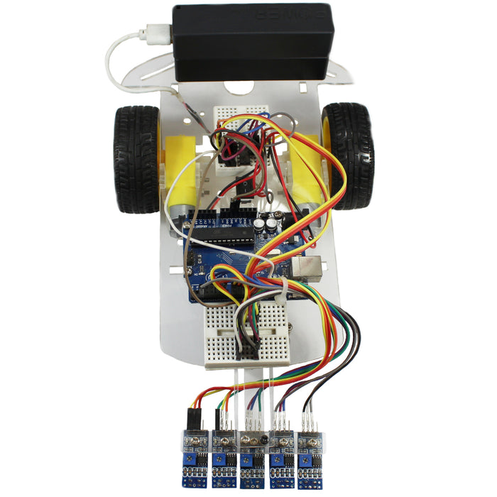 Kit robot seguidor de línea para Arduino