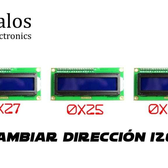 Cambiar dirección pantalla i2c