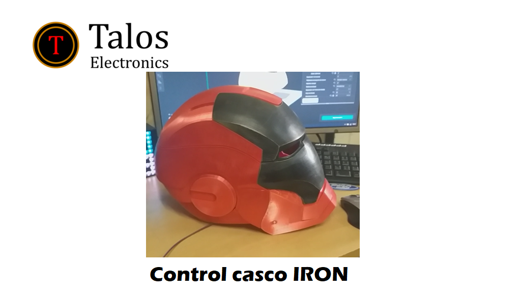 Control touch para casco IRON MAN