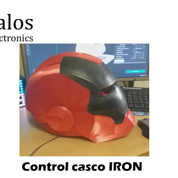 Control touch para casco IRON MAN