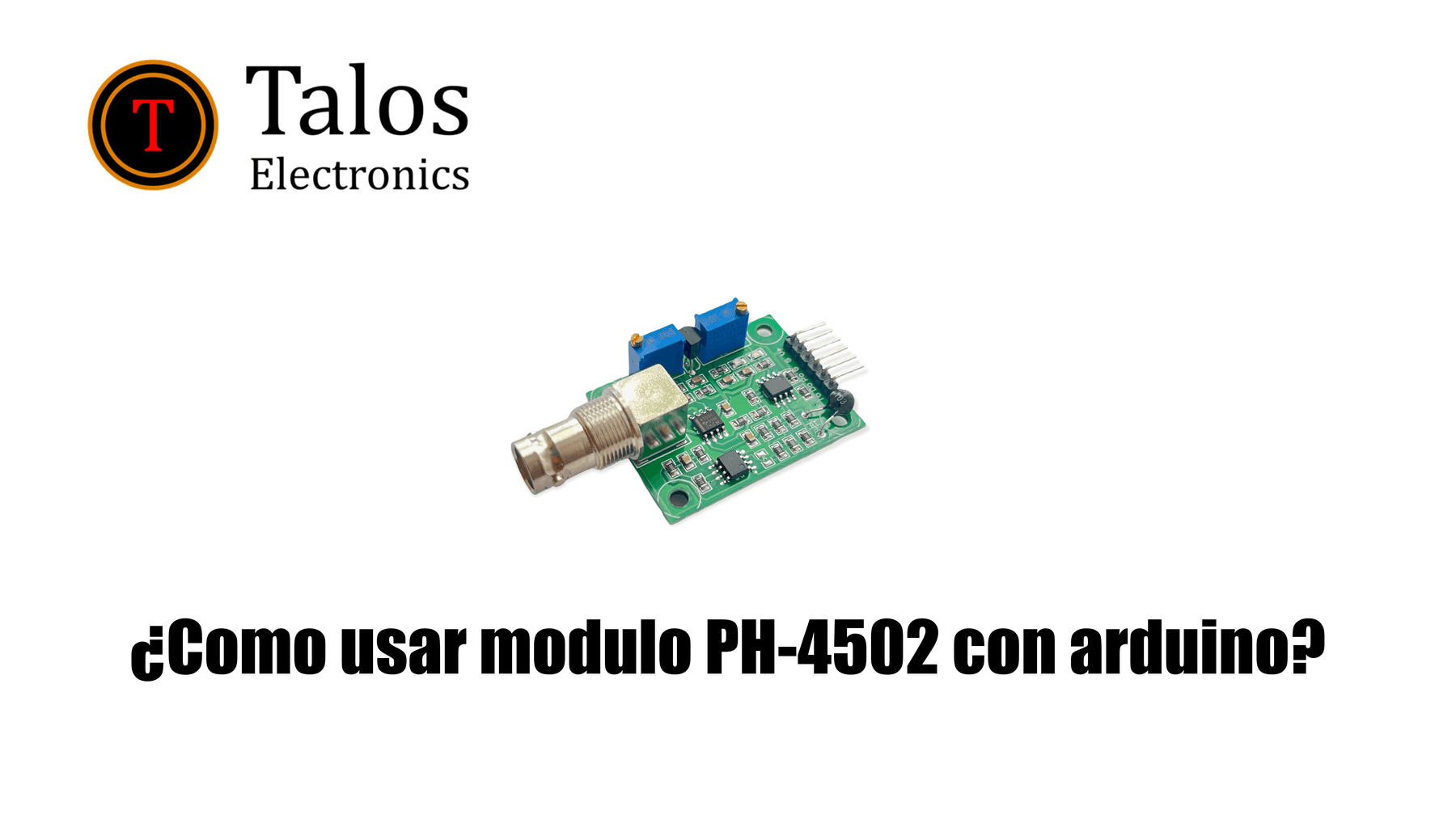 ¿Como usar modulo PH-4502 con arduino?