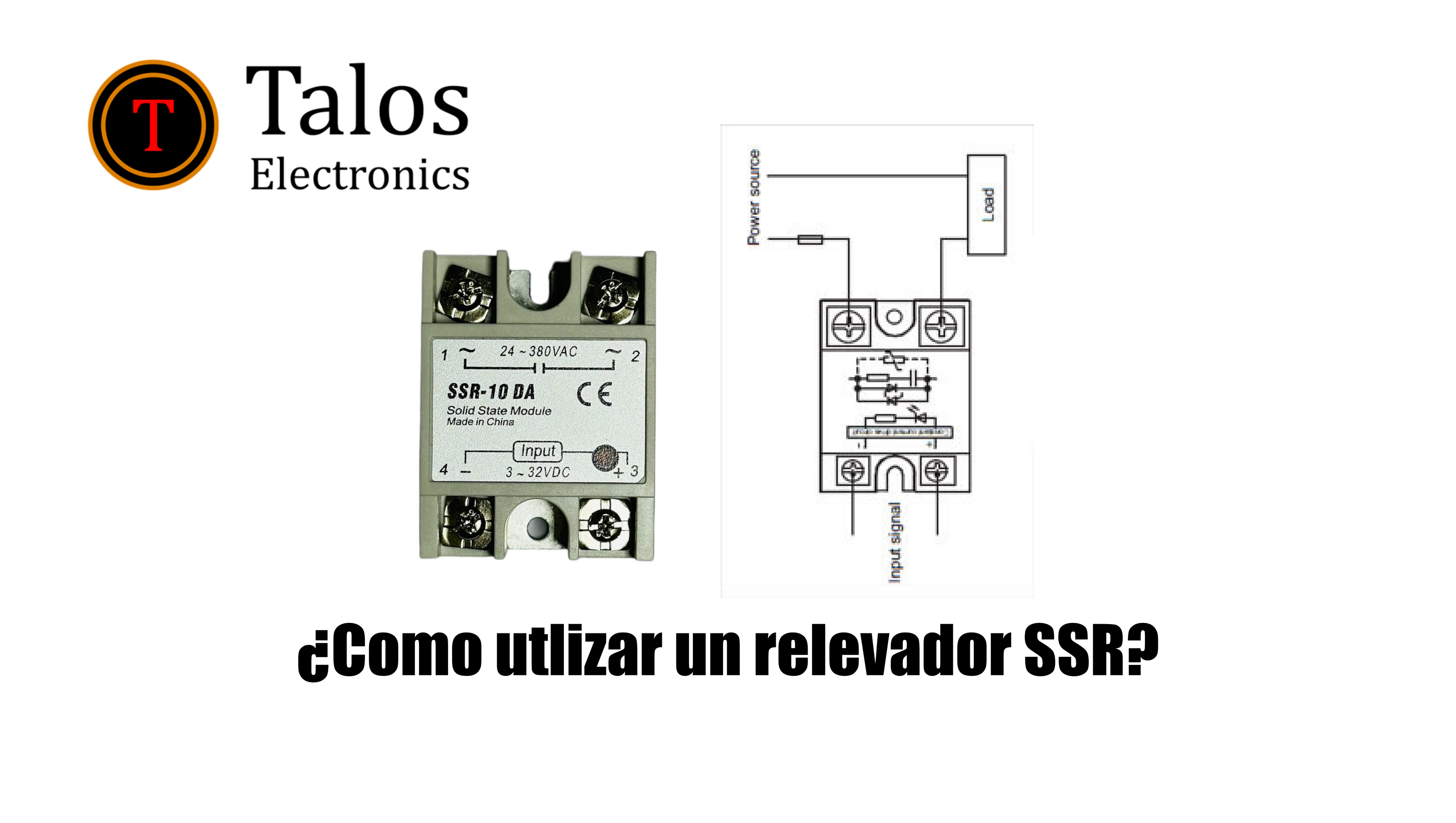 ¿Como utlizar un relevador SSR? — Talos Electronics