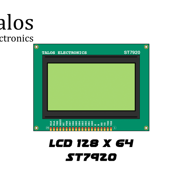 ¿Cómo utilizar pantalla gráfica LCD128x64 ST7920?