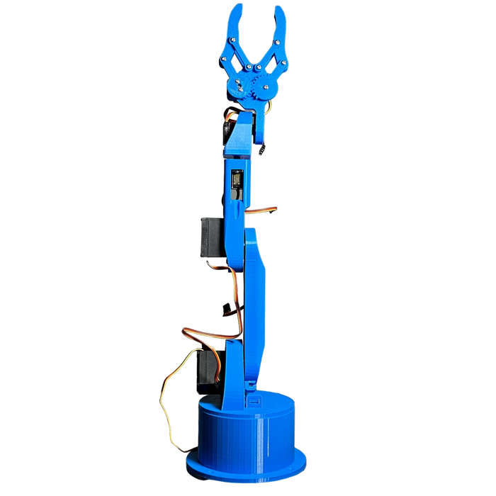 Brazo Robot Azul 6 grados para ANDROID