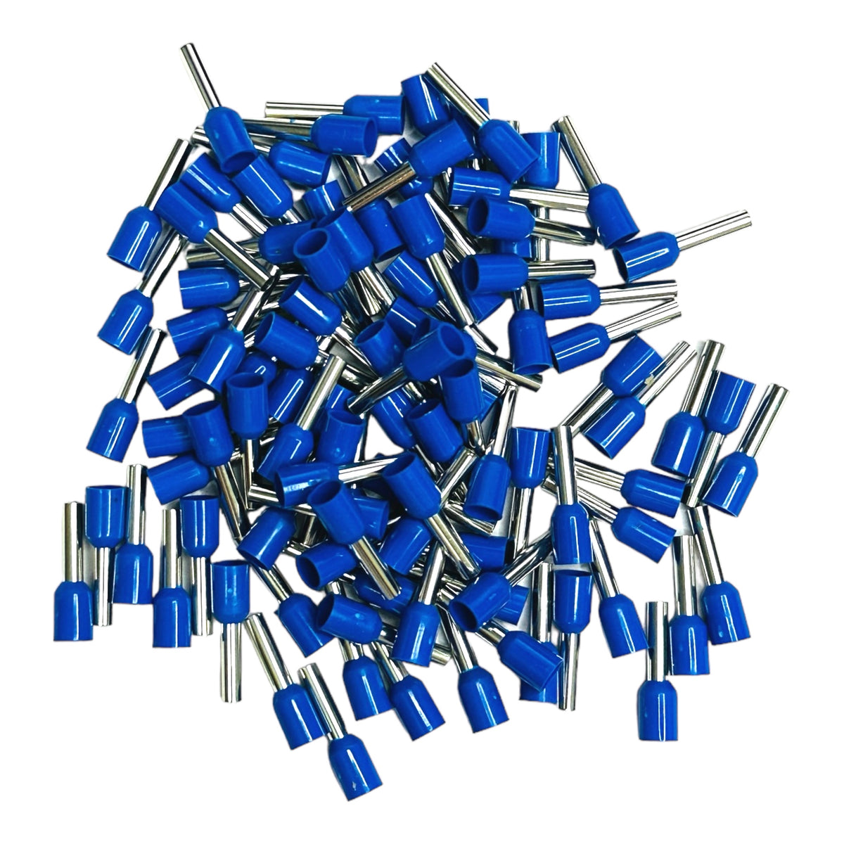 Terminal Tubular Ilhós 2,50mm 14awg Pré-isolado Azul 100 Pçs Terminal Tubular Ilhós 2,50mm 14awg Pré-isolado Azul 100 Pçs