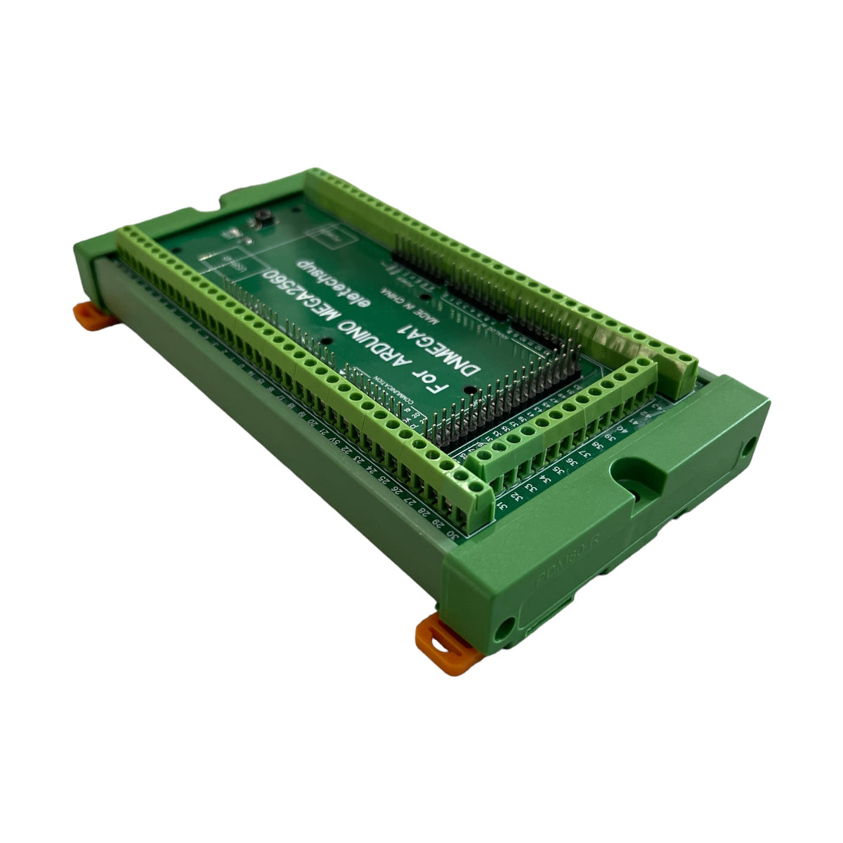 Tornillo shield para arduino mega/due con case base montaje riel din ...