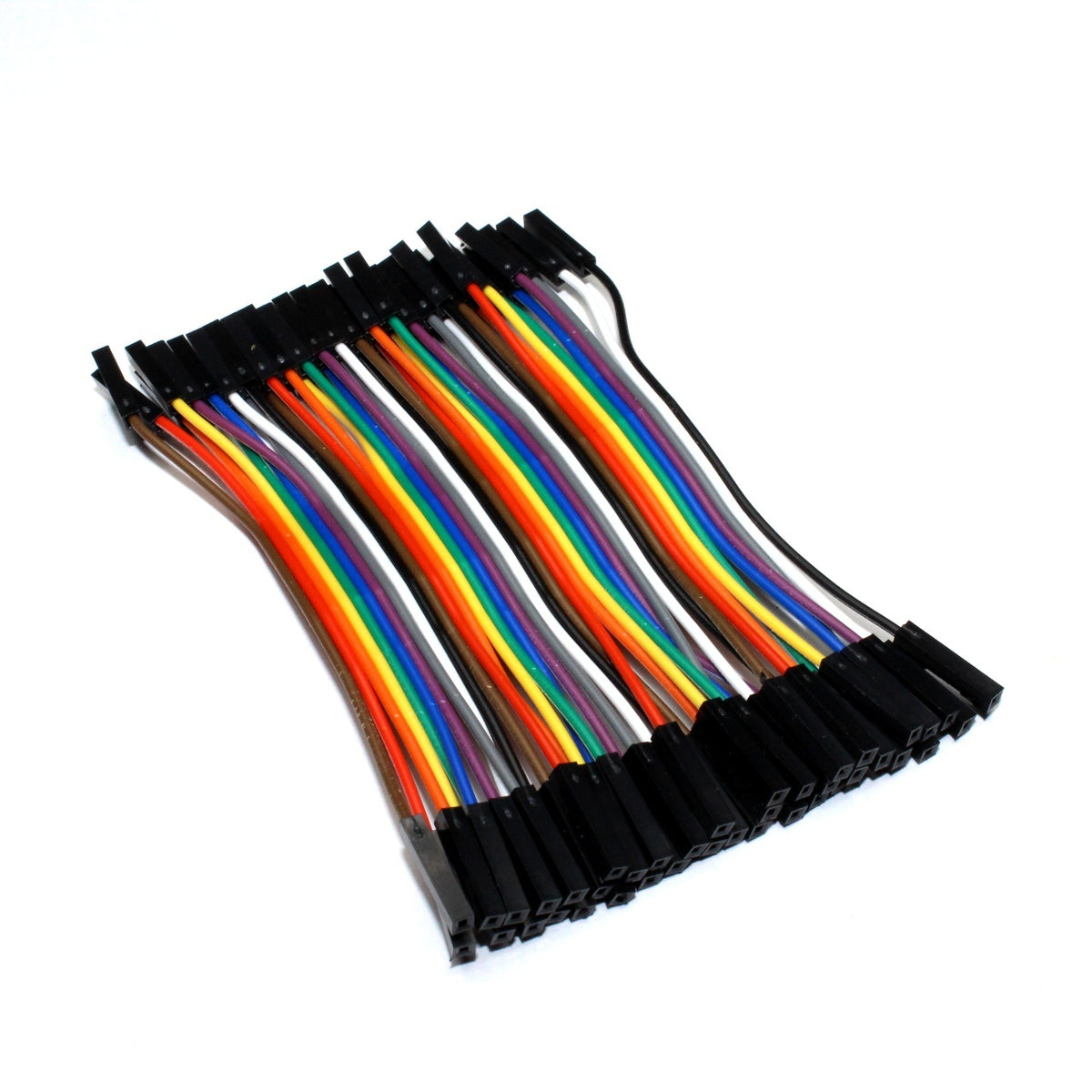 40 Cables Dupont Hembra a Hembra de 10 cm — Talos Electronics