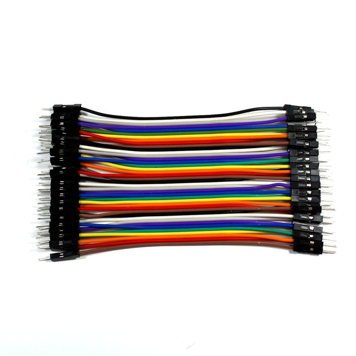 40 Cables Dupont Macho a Macho de 10 cm