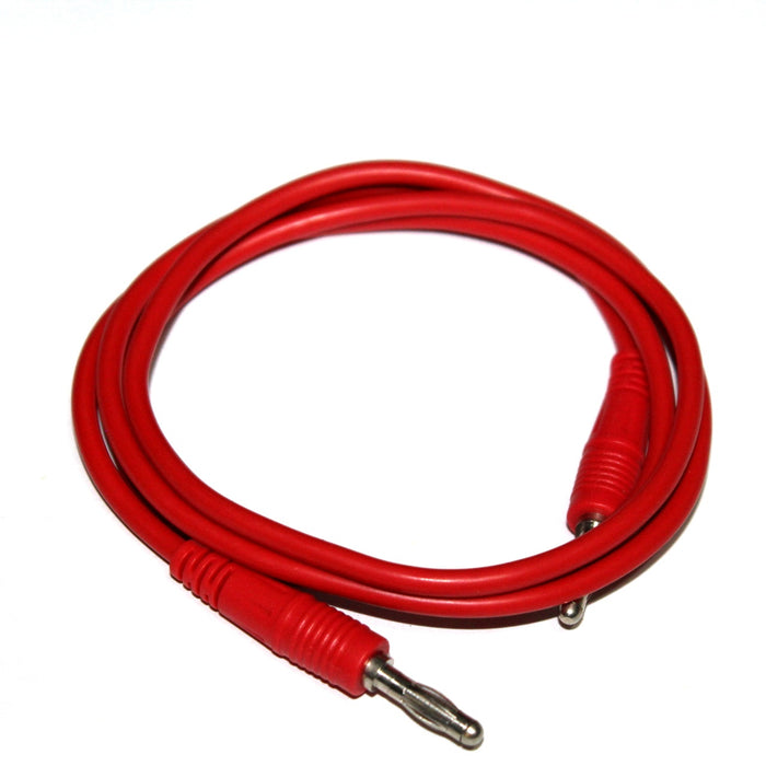 Cable 4mm Banana de 1 metro Rojo
