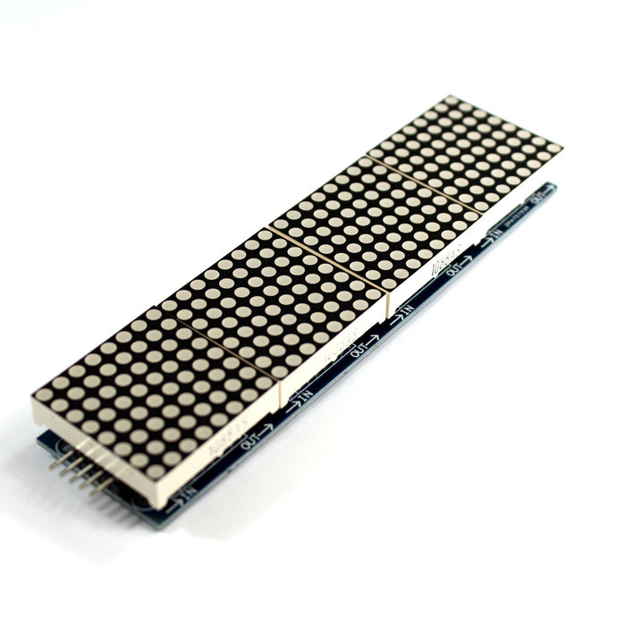 Kit matriz cuadruple led de 8×8 con MAX7219