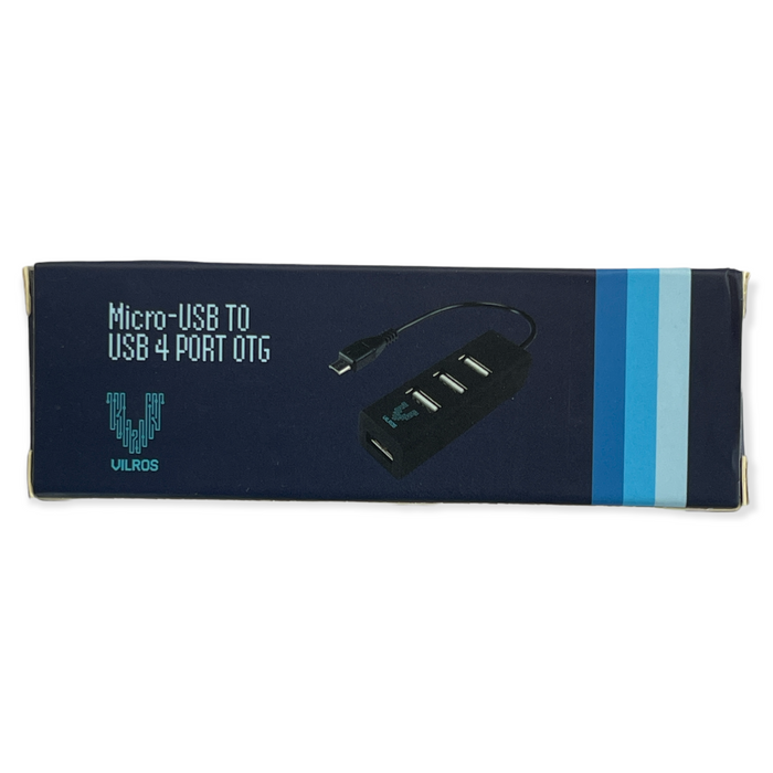 Adaptador micro usb a USB 4 puertos OTG