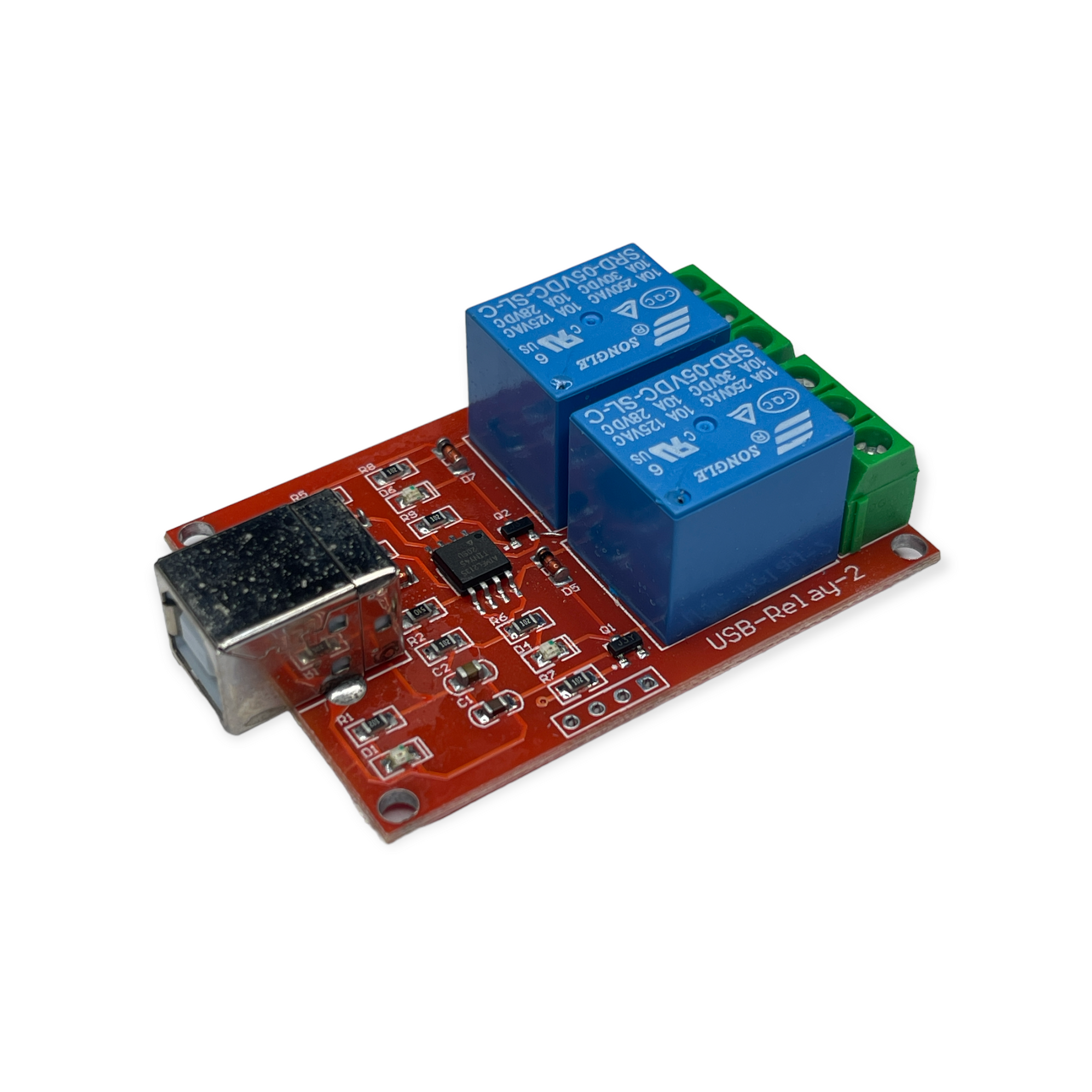 Modulo rele usb 2 canales — Talos Electronics