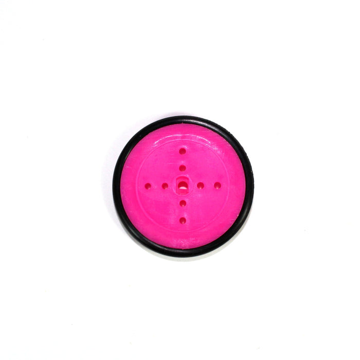 Rueda de plástico de 41mm para motorreductor pololu rosa